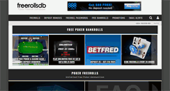 Desktop Screenshot of freerollsdb.com